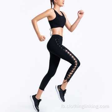 Workout Gym Outfits Säit Spëtzes Leggings